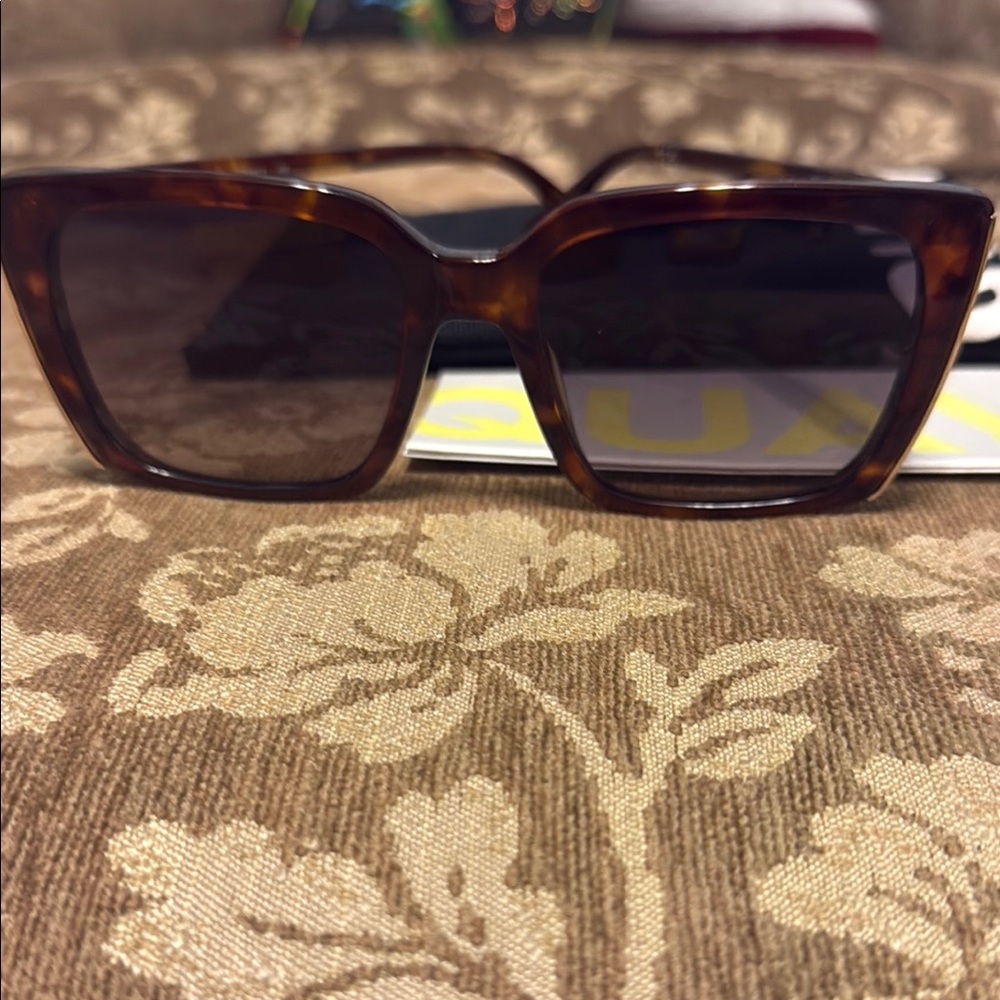 Quay Australia Brown Sunglasses Timeless Wayfarer Style